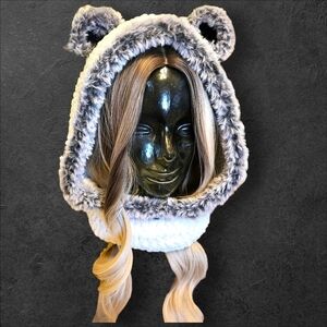 Handmade Crocheted Panda Hoodie